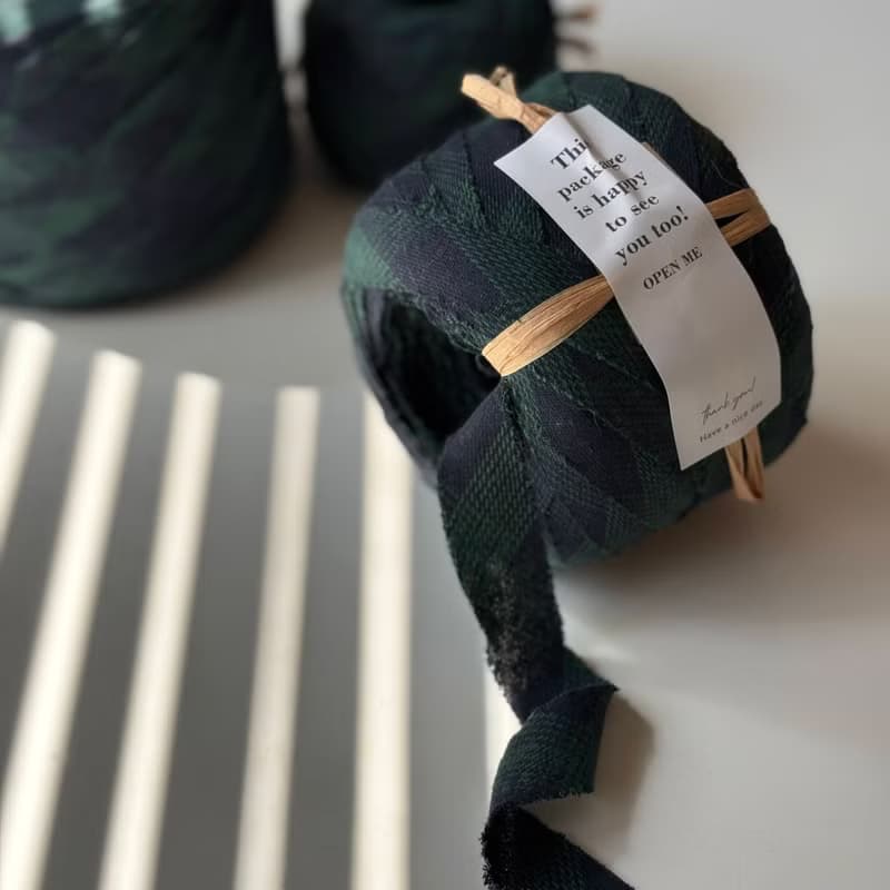 升級再造的織物紗線　 黑色手錶綠色S