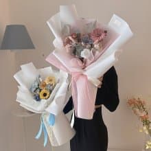 DAY OFF 畢業花束 畢業禮物 向日葵 太陽花 乾燥花束 永生花束