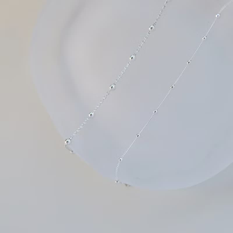 純銀大珠珠手鍊