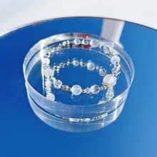 月光石 白水晶 鑽切水晶 月白瑞光 S925純銀水晶手鍊