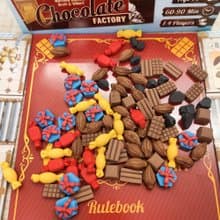 與巧克力工廠棋盤遊戲兼容的豪華資源代幣。