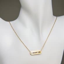 【清貨特價優惠】滑動鑽石吊墜項鍊 | CZ鑽石頸鍊