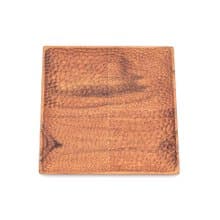 天然柚木方型托盤/餐盤L號-波點│26CM不上漆原木製 露營野餐