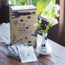 【花前月下中秋禮盒】月兔花器、咖啡濾掛組