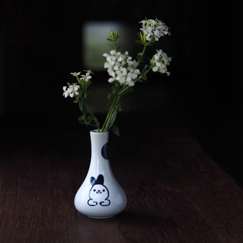 【花前月下中秋禮盒】月兔花器、咖啡濾掛組