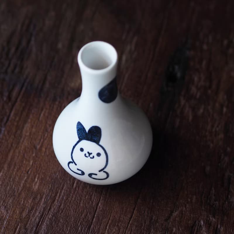 【花前月下中秋禮盒】月兔花器、咖啡濾掛組