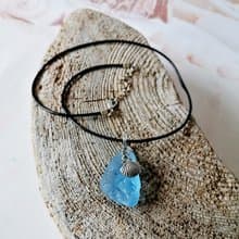 Sea shells Sea glass pendant浪漫 天然貝殼 項鍊 Cute Birthday present女朋友禮物 姊妹禮物