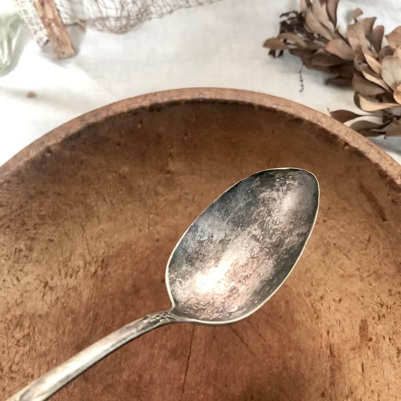 百年銀器 1906年美國 WM Rogers&Son鍍銀湯匙叉子 2件組