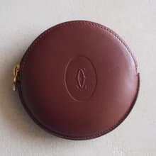 Cartier カルティエ マストライン コインケース ボルドー レザー ヴィンテージ