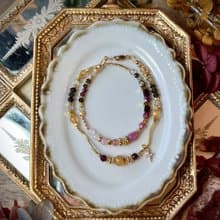 -神秘盛宴-天然水晶手鏈/黃銅手鍊