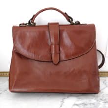 法國復古 CHENIER Paris 啡色真皮袋