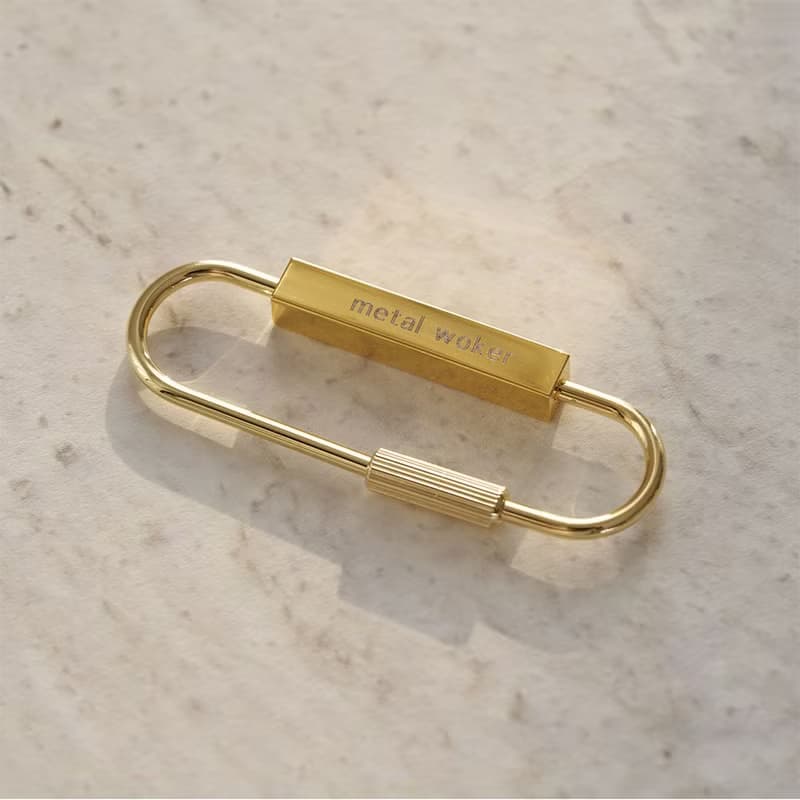 Laser Engraving Brass Keychain Engravable Metal Keychains for DIY Crafts Gifts
