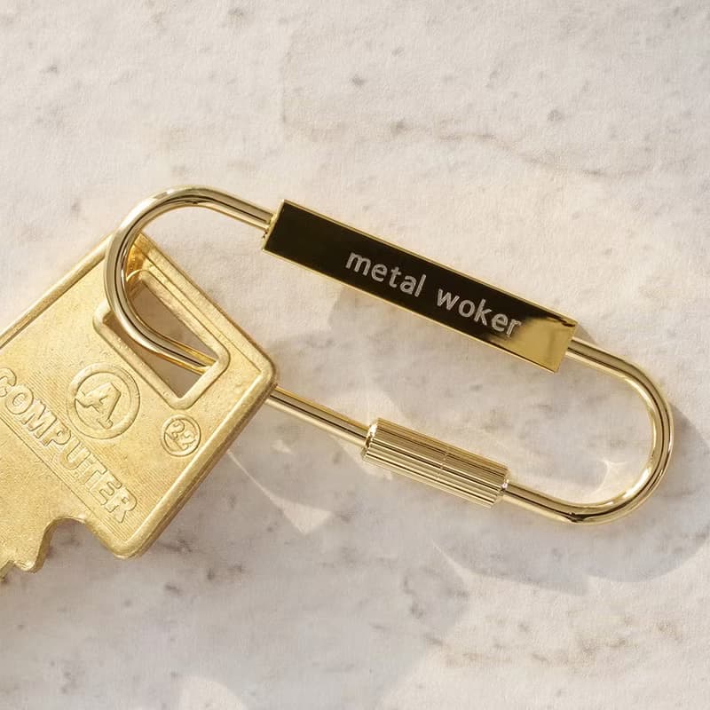 Laser Engraving Brass Keychain Engravable Metal Keychains for DIY Crafts Gifts