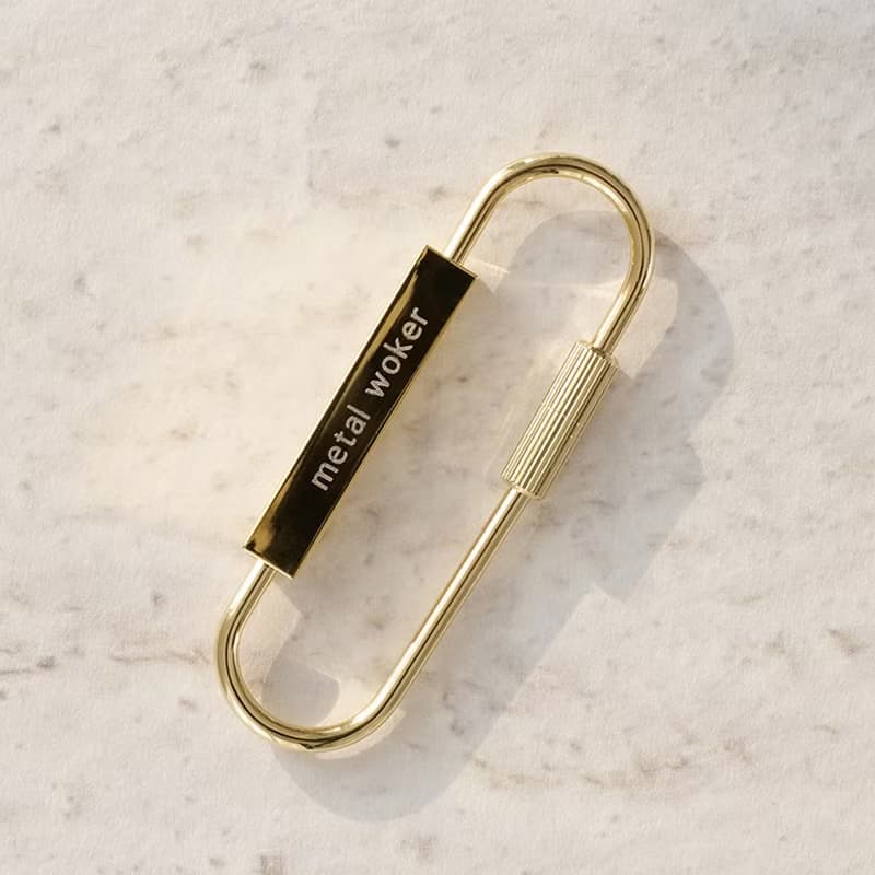Laser Engraving Brass Keychain Engravable Metal Keychains for DIY Crafts Gifts