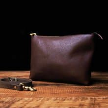 日本栃木皮革 手提包 肩背包 單肩包 收納力強 巧克力色