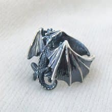 Dragon Ring.Dragon Silver Ring.Dragon Gift.Silver Dragon.Fantasy Dragon.GOT