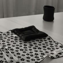 BLACK FLOWER KITCHEN CLOTH