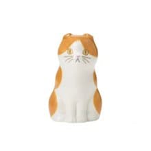 日本Magnets可愛動物系列貓咪造型陶瓷筆筒花瓶擺飾-蘇格蘭摺耳貓