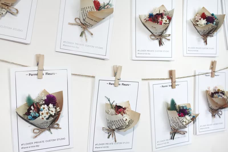 迷你乾燥花束/手工/卡片/加購價只要50元