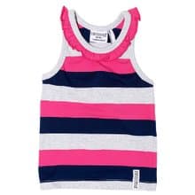 【Lovelybaby有機棉】瑞典有機棉童裝背心上衣 1歲至8歲 桃紅/藍