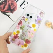 手作天然押花手機殼適用於iPhone 16e 16 Pro Max Samsung S25