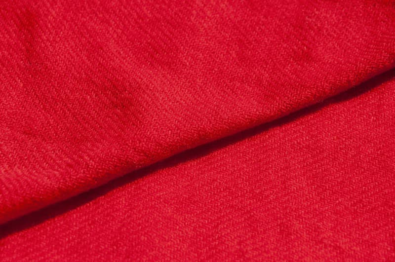 喀什米爾Cashmere/羊絨圍巾/純羊毛圍巾披巾/戒指絨披肩-辣椒紅色
