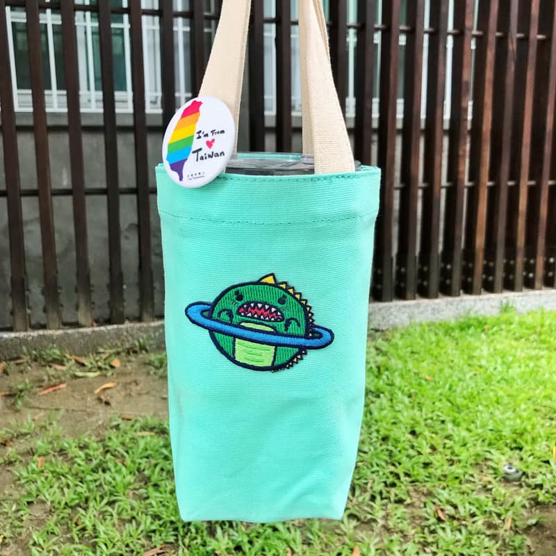 刺繡別針 繡布燙逗-彩虹系列 -彩虹蝴蝶結