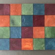 mosaic leather mat; jewerly mat; leather pad; jewerly tray; mat for watch;