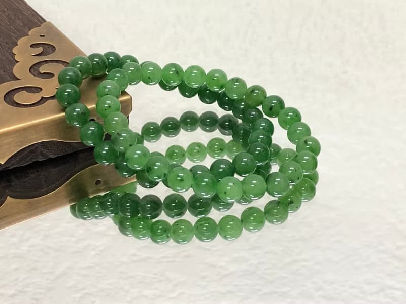 快速出貨 天然和田碧玉手鍊 隨意扣