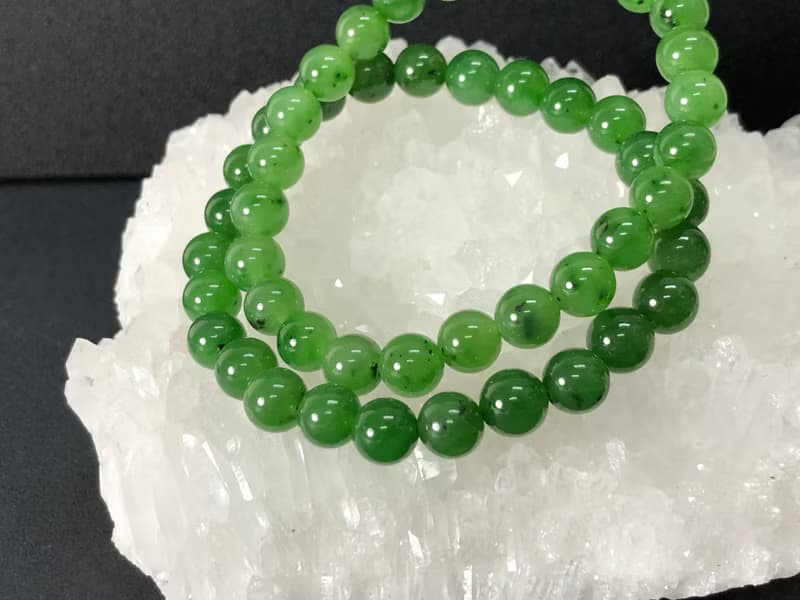 快速出貨 天然和田碧玉手鍊 隨意扣