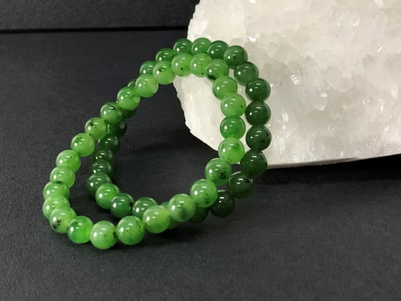 快速出貨 天然和田碧玉手鍊 隨意扣