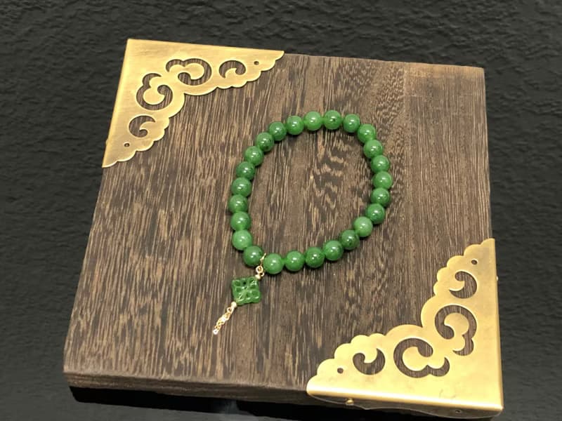 快速出貨 天然和田碧玉手鍊 隨意扣