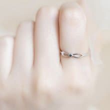 倫敦藍托帕石925純銀無限設計戒指 可調式戒指