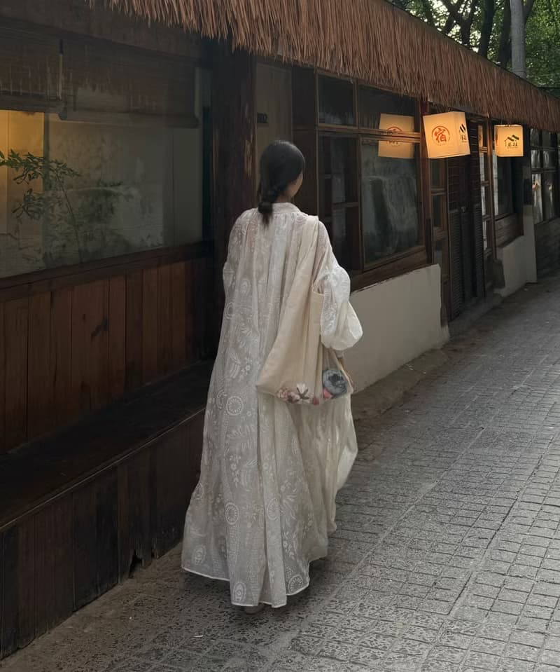 新中式復古 天絲植絨浮雕襯衫外套