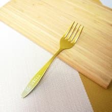 【日本製 Horie】鈦愛寶貝系列-純鈦抗菌ECO環保幼兒叉(漸層金)