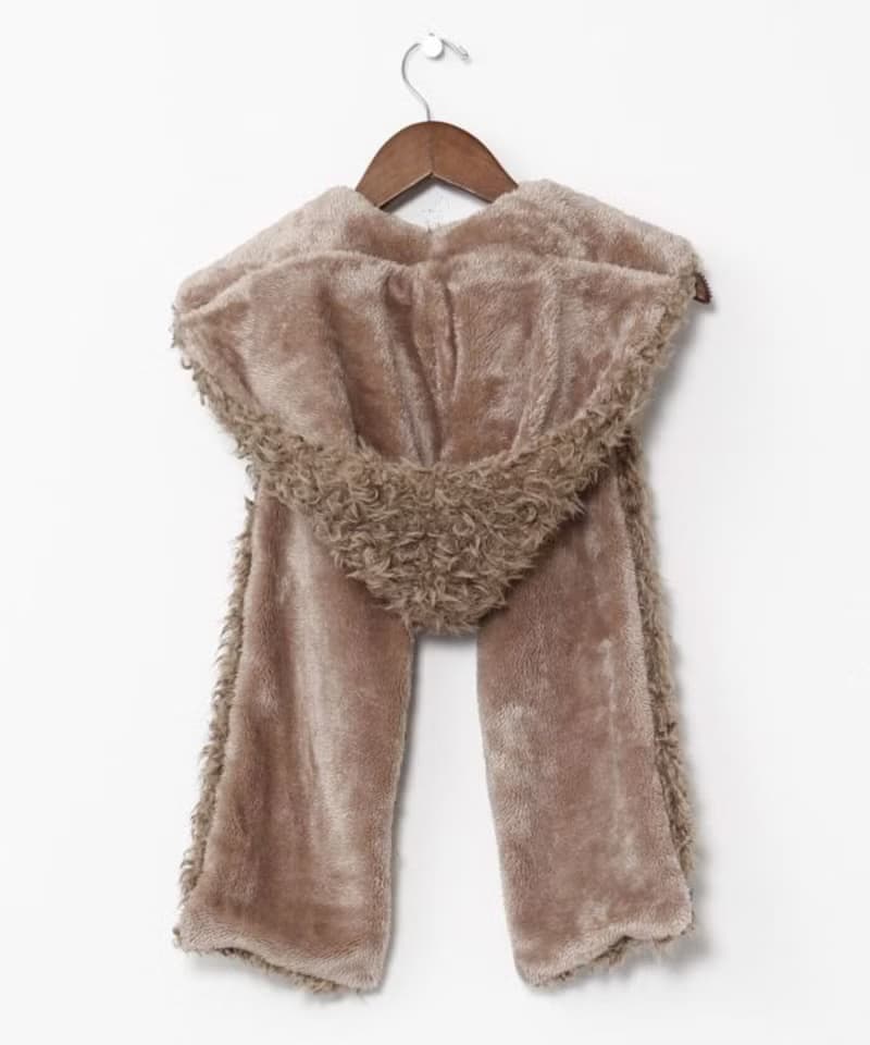 【熱門預購】毛絨連帽圍巾 (3色) CAAP5301