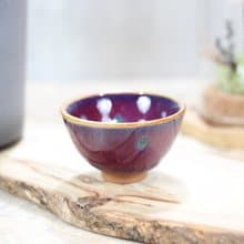 【送禮好物】50ml 玫瑰紫 鈞釉 中式小茶杯 鶯歌葉敏祥作品