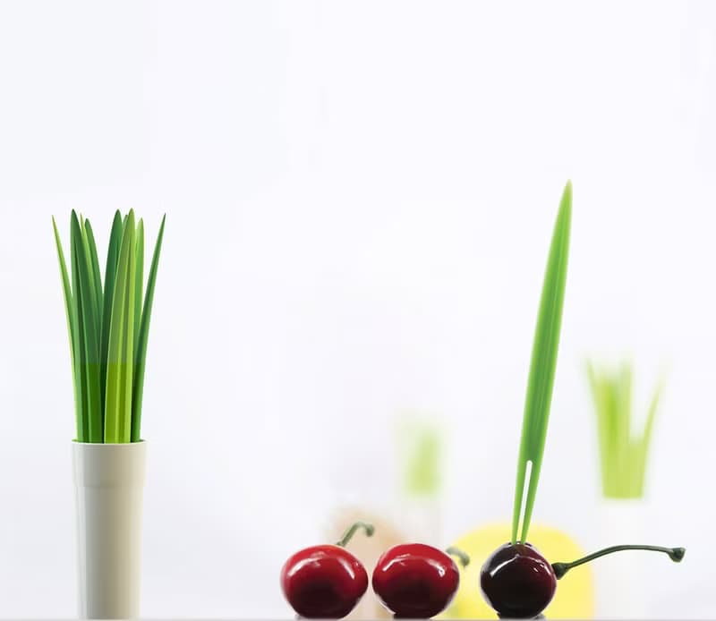 【HotSummer】綠草盆栽 -2xcombo套裝 | 雙叉果簽十支裝