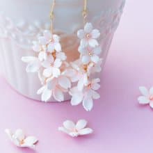 満開の桜の花束　イヤリング(ピアス)