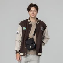 moz瑞典 駝鹿 棒球外套 (巧克力) 男款