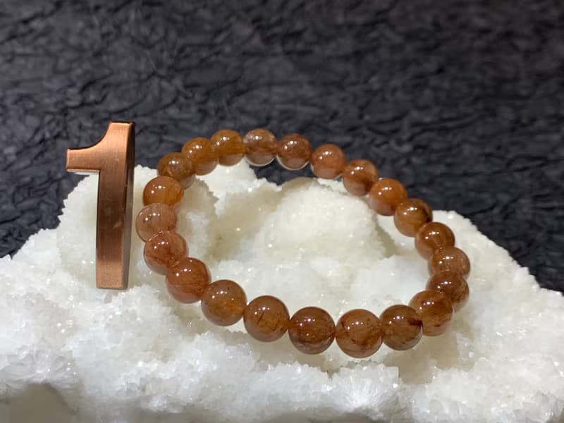 快速出貨 天然滿礦紅髮晶手鍊