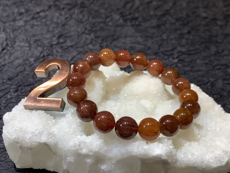 快速出貨 天然滿礦紅髮晶手鍊