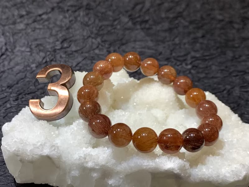 快速出貨 天然滿礦紅髮晶手鍊