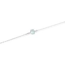 玫瑰切割海藍寶925純銀手鍊 (銀/玫瑰金/18K金)