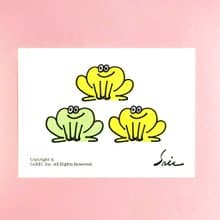 防水貼紙 貪瞋癡の三毒蛙 機車貼紙 行李箱貼紙  安全帽貼紙