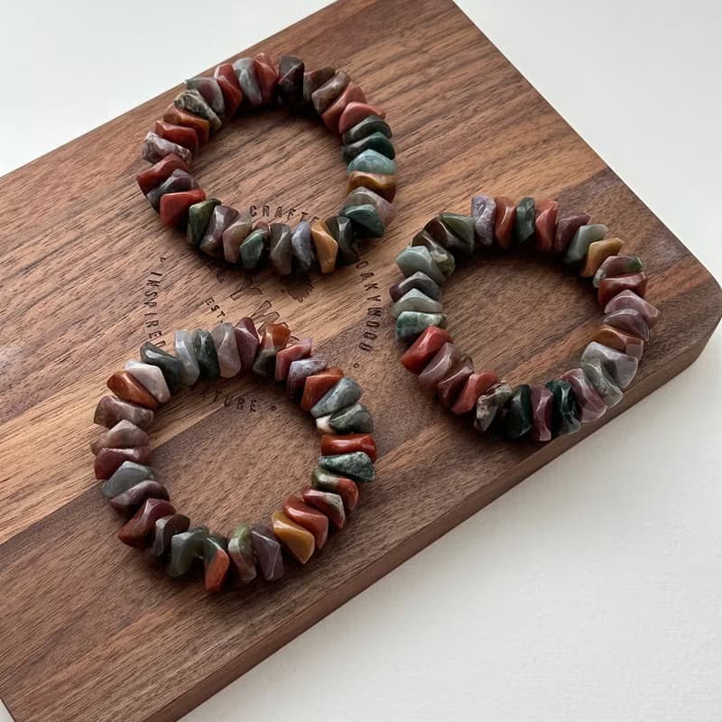 【雙魚牡羊座|3月生日】血石純珠手鏈 舒緩壓力疲勞 健康力量活力