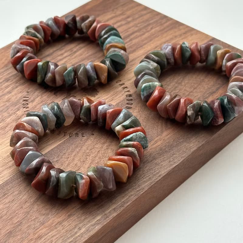 【雙魚牡羊座|3月生日】血石純珠手鏈 舒緩壓力疲勞 健康力量活力