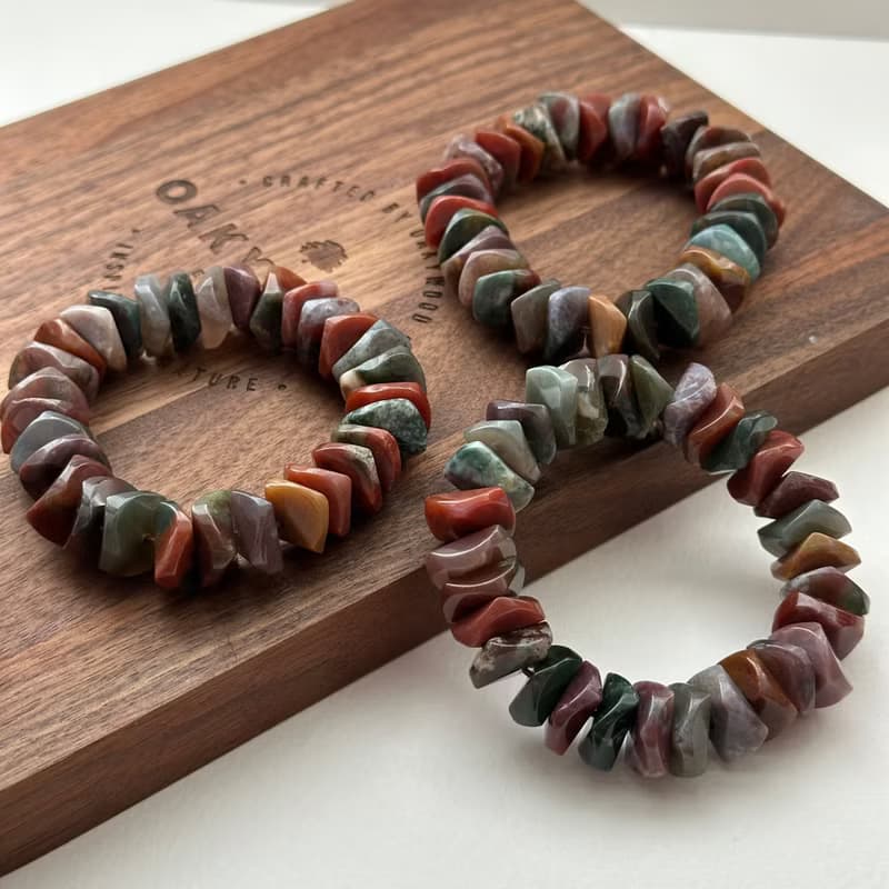 【雙魚牡羊座|3月生日】血石純珠手鏈 舒緩壓力疲勞 健康力量活力