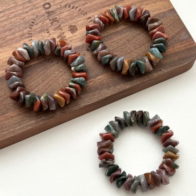 【雙魚牡羊座|3月生日】血石純珠手鏈 舒緩壓力疲勞 健康力量活力