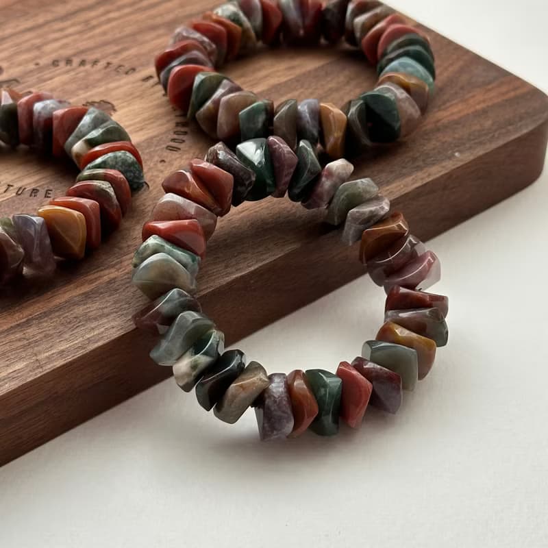 【雙魚牡羊座|3月生日】血石純珠手鏈 舒緩壓力疲勞 健康力量活力